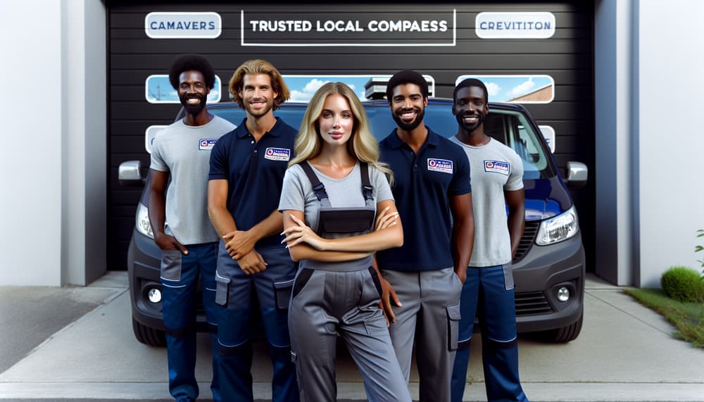 Professional garage door team in Westminster